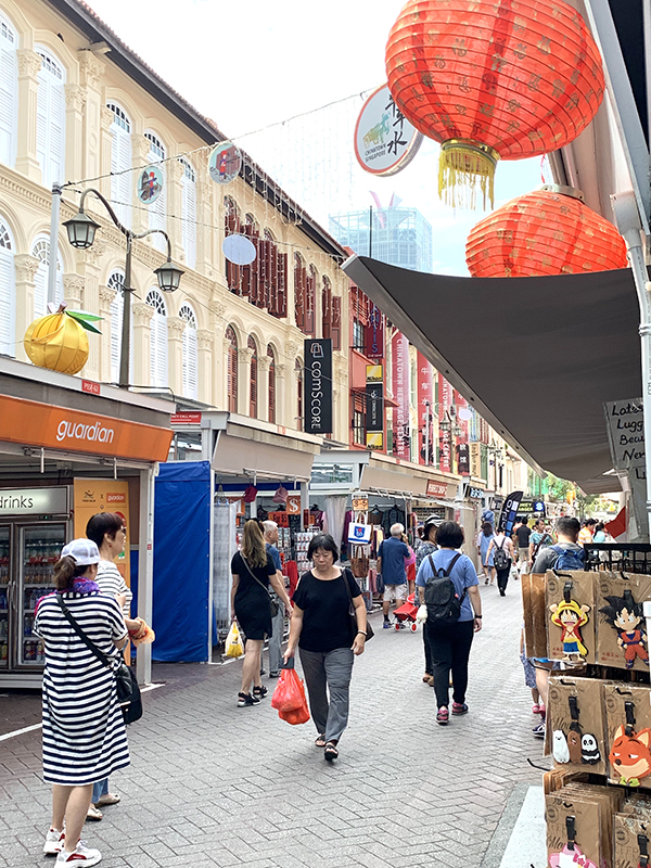 Chinatown shopping as you exit A on the MRT subway